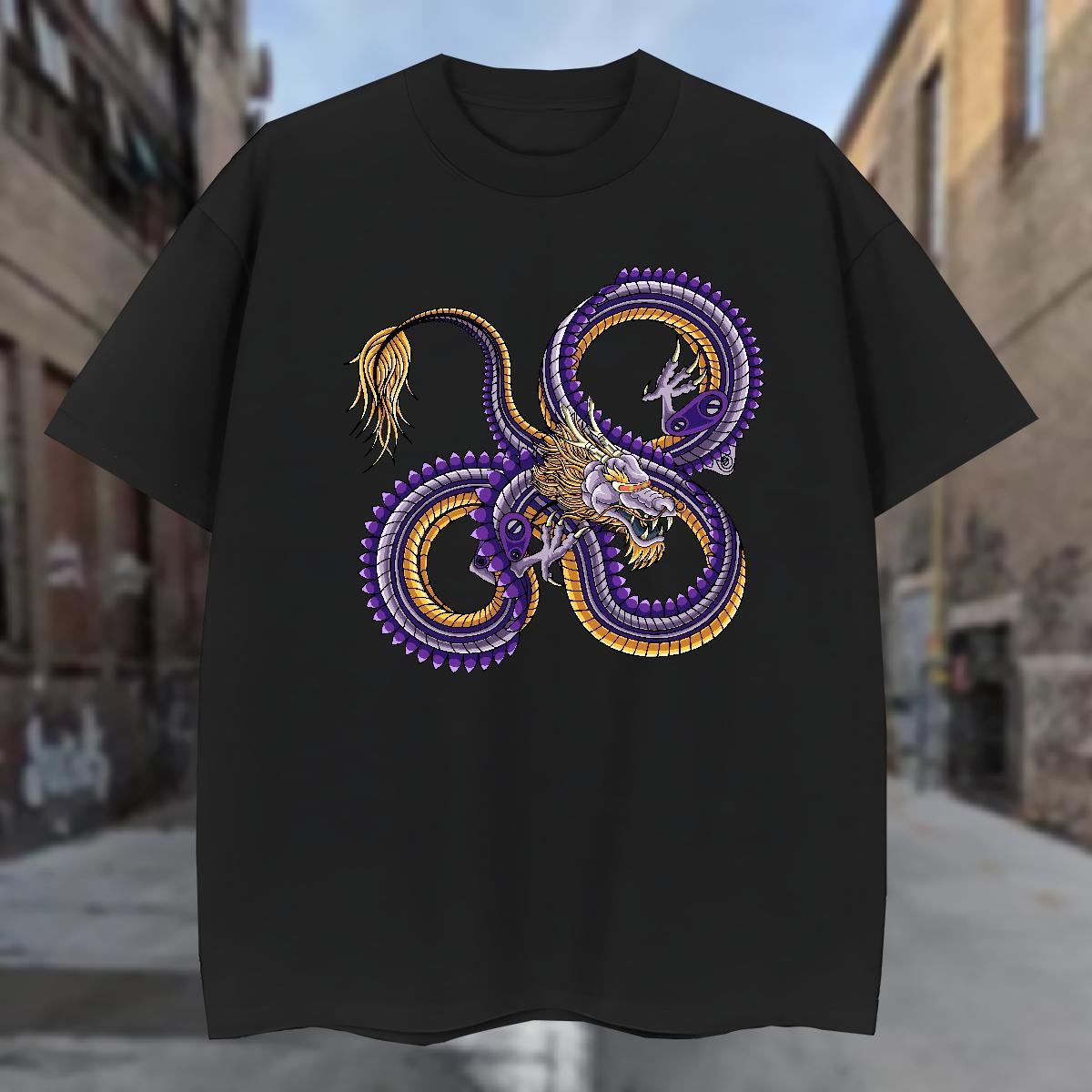 T-Shirts for Men 100% Cotton 230g ferocity Casual Daily Wear O Neck Short Sleeves DIY Men Clothes T-Shirt New Arrival Comfortable Tops Tees
