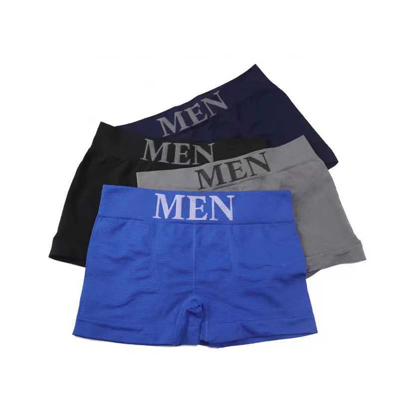 Lot Mens Panties Underwear Boxers Breathable Man Boxer Solid Underpants Comfortable Male Brand Shorts Black Blue UnderwearXJ240815