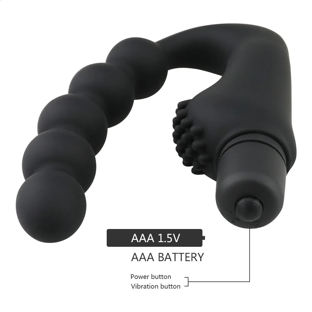 Granular prostate vibrator massager anal plug waterproof 10 speed stimulation buttocks anal silicone adult female male sex toy 240813