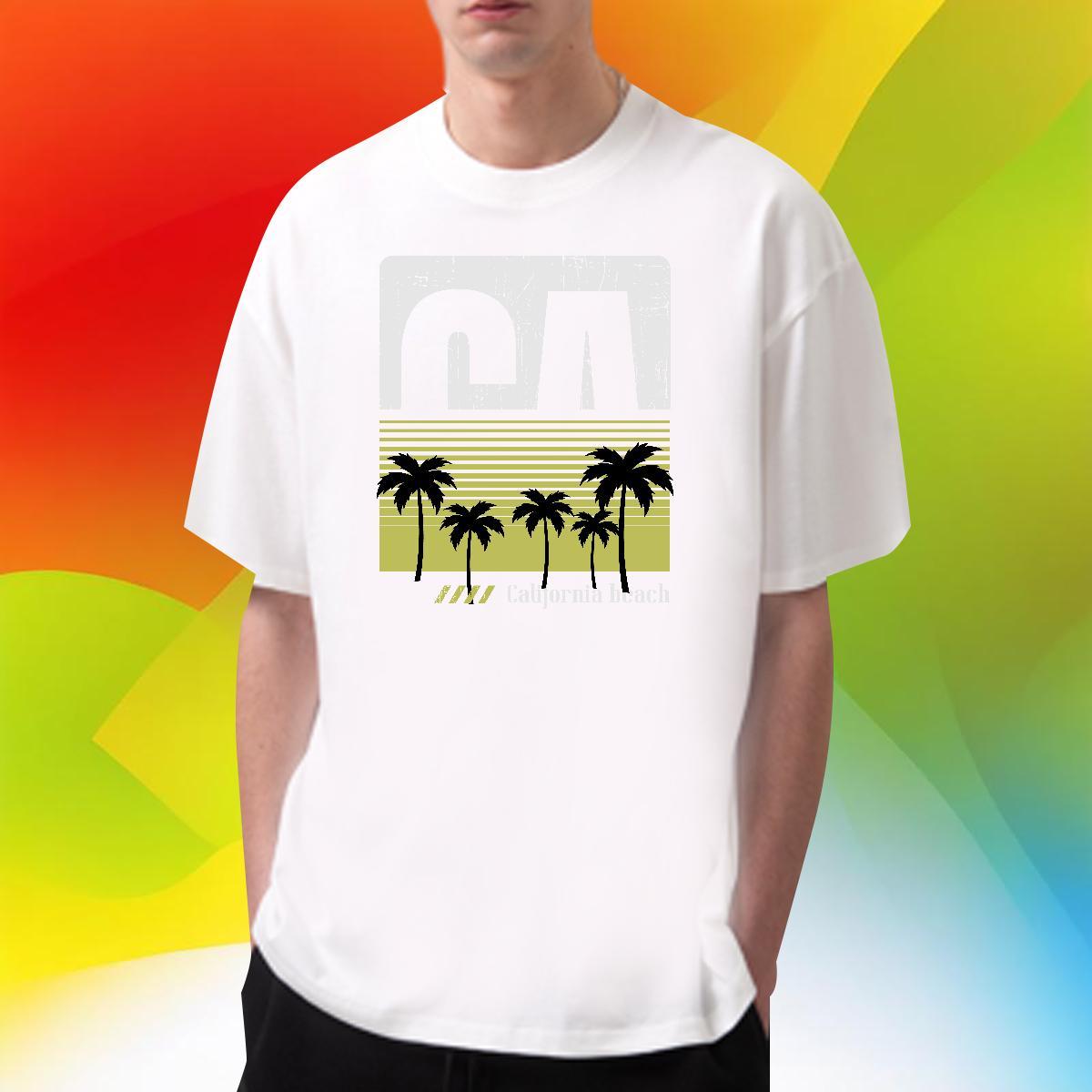 Popular tree 230g 100% Cotton Men Clothes T-Shirt Hip Hop Breathable Short Sleeve Man T Shirts Wholesale Asian Size Wear