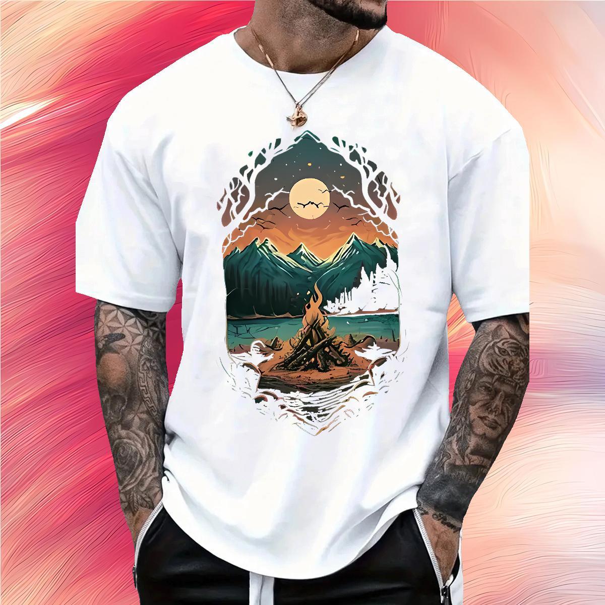 Cool sun 230g Pure Cotton Couples T Shirts Hip Hop Street Crew Neck T Shirts Men Stylist Oversized 3XL 4XL Top Tees