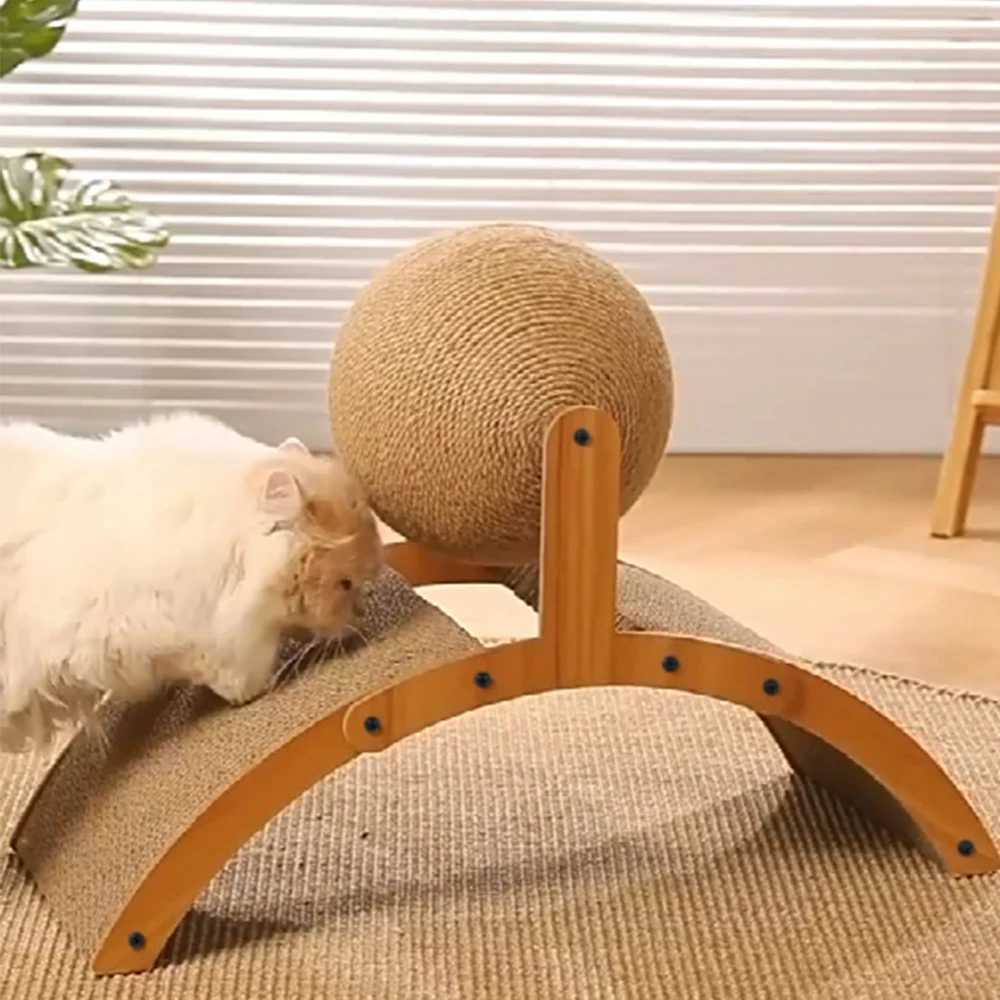 Cat Scratching Ball Toy Kitten Sisal Rope Ball Board Grinding Paws Toys Cats Scratcher Wear-resistant Pet Furniture suppliesXJ240817