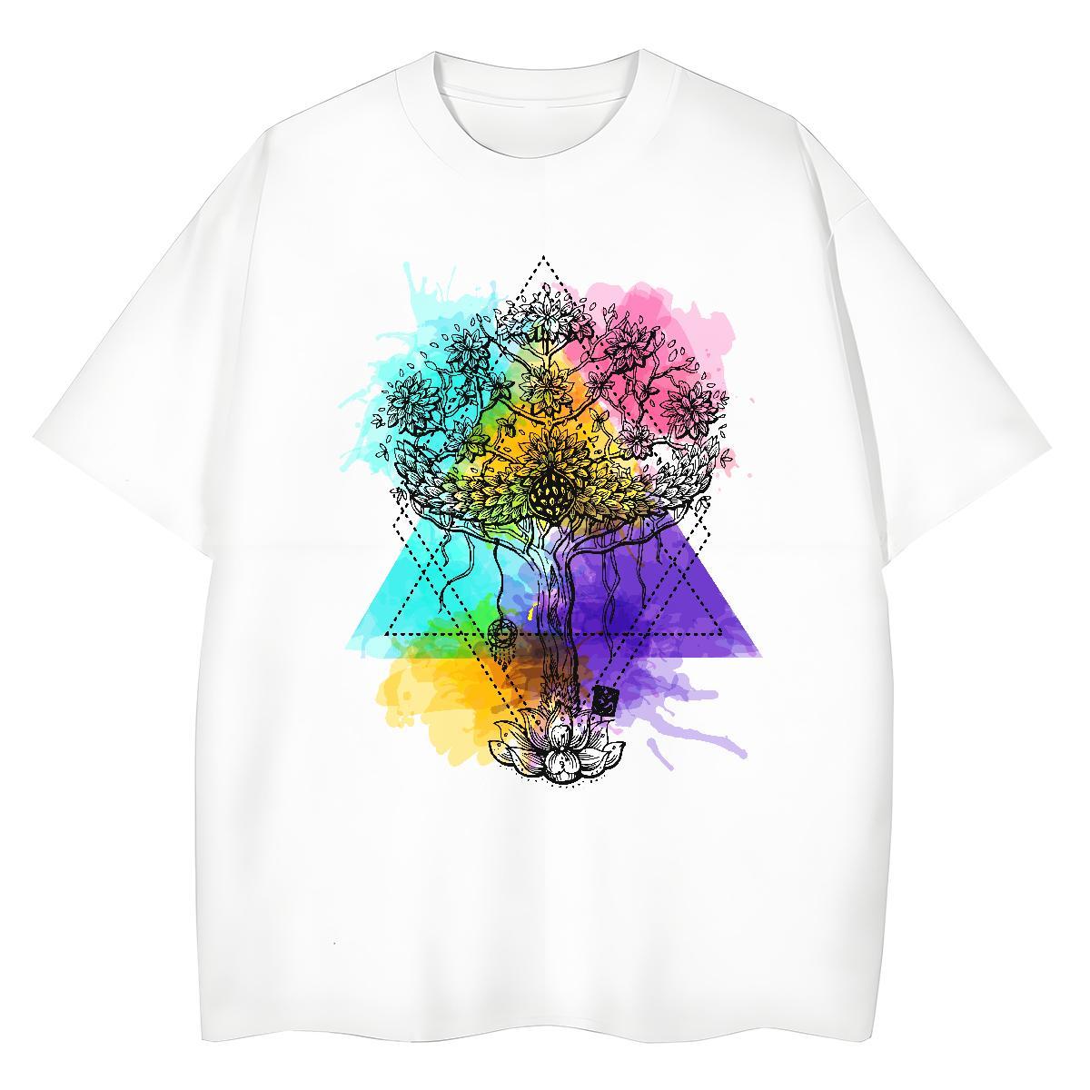 Classic Men Tees Casual 100% Cotton 230g Custom Big Size Round Neck Short Sleeve tree Mens T Shirts Stylist Tops Shirt