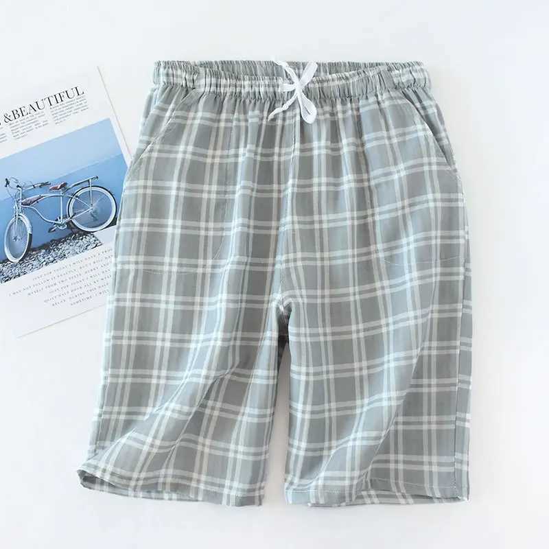 Mens 100% Cotton Gauze Sleep Trouser Sleep Pants Mens Sleepwear Mens SleepwearW240719