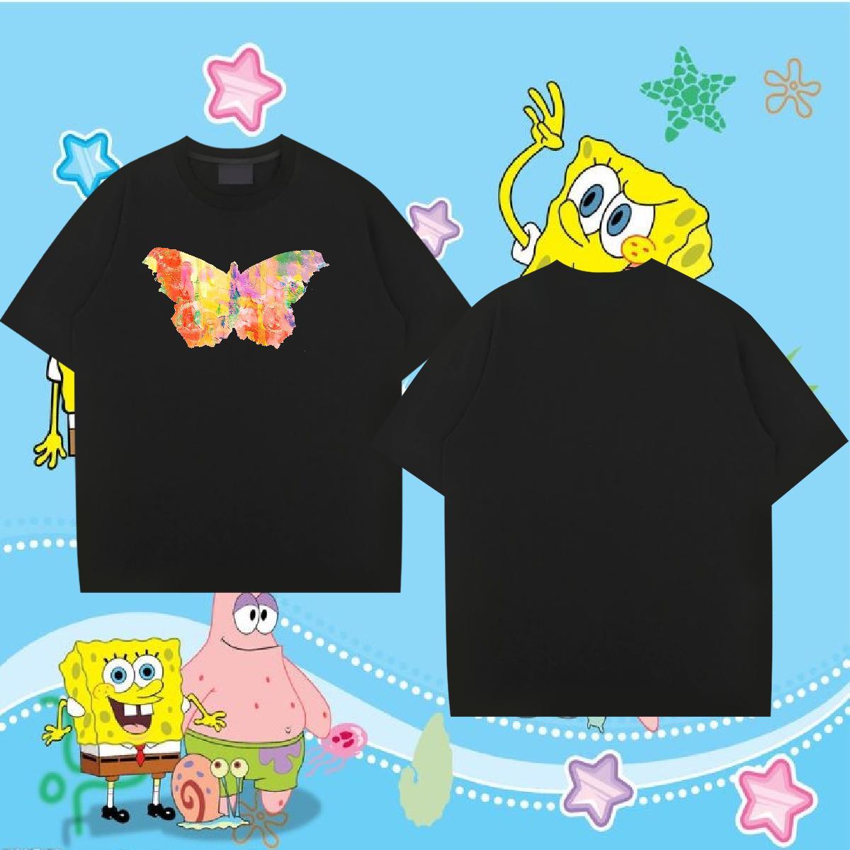Custom Tshirt for Man Woman Butterfly Casual 100% Cotton 230g Tops Crew Neck Designer T-Shirts Skull