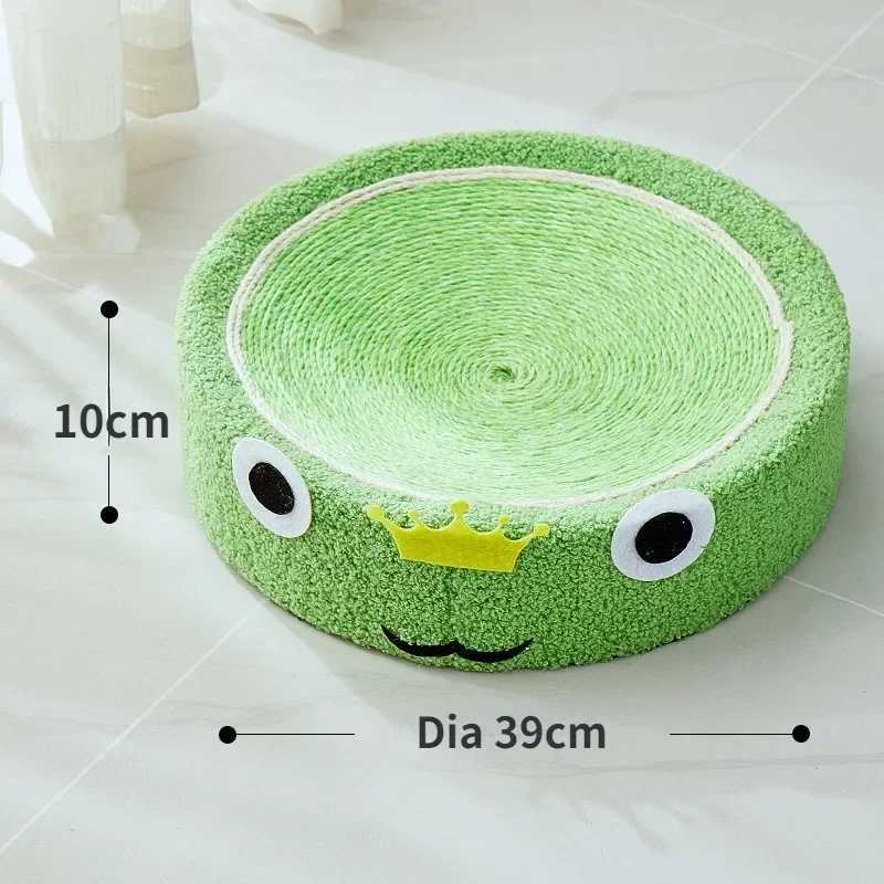 Scratcher Weave Cats Pad Round Scratching Board 2 Sisal Cat in 1 Cat House Grinding Claws Cats Training Toys Furniture Supplies