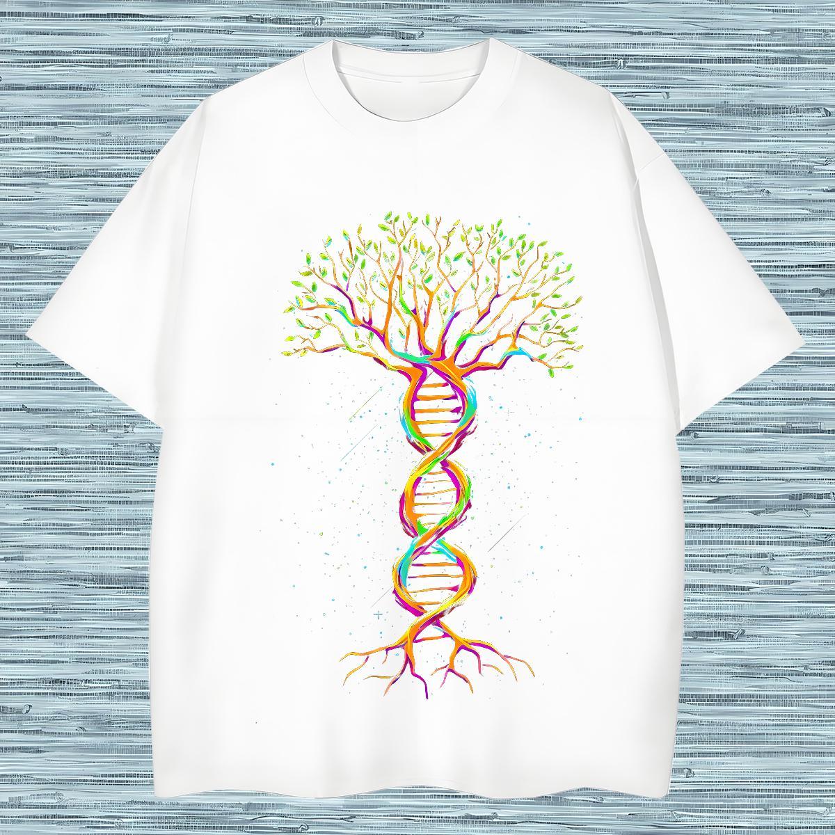 New Men Clothes T-Shirt tree Outdoor 230g Cotton Wear Breathable Popular T-Shirts for Men Custom Big Size