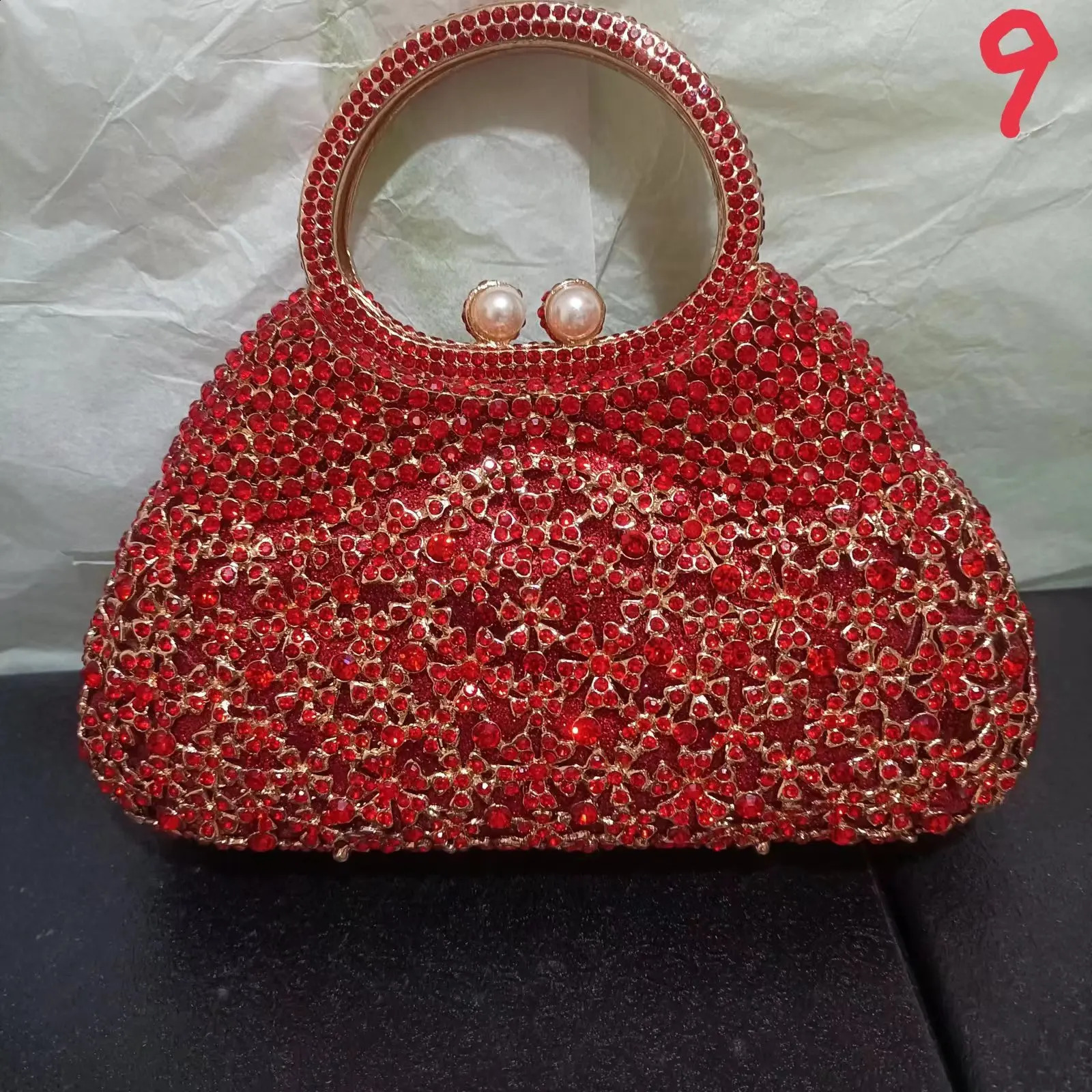 Wine Stones Women Crystal Clutch Bag Lady Evening Party tail Rhie Clutches Bags Handbags Wedding Purse Red 240820 f9b6