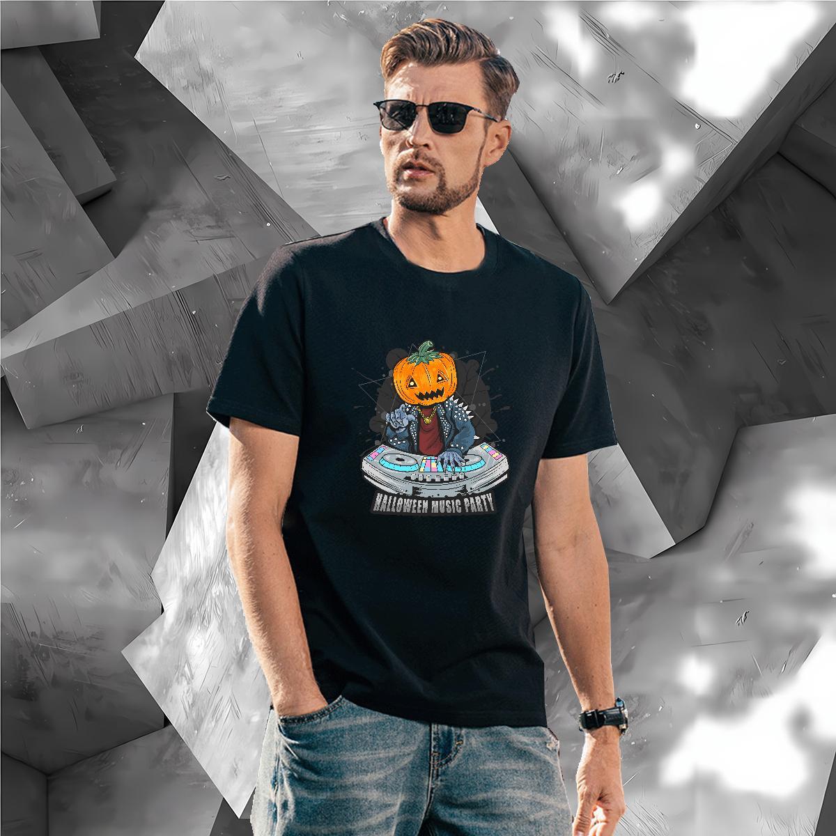Cool Design T shirt pumpkin Breathable Crew Neck Home Outdoor Cartoon Printing L-4XL 230g Pure Cotton Couples T Shirts Fashion Design Tops Shirt