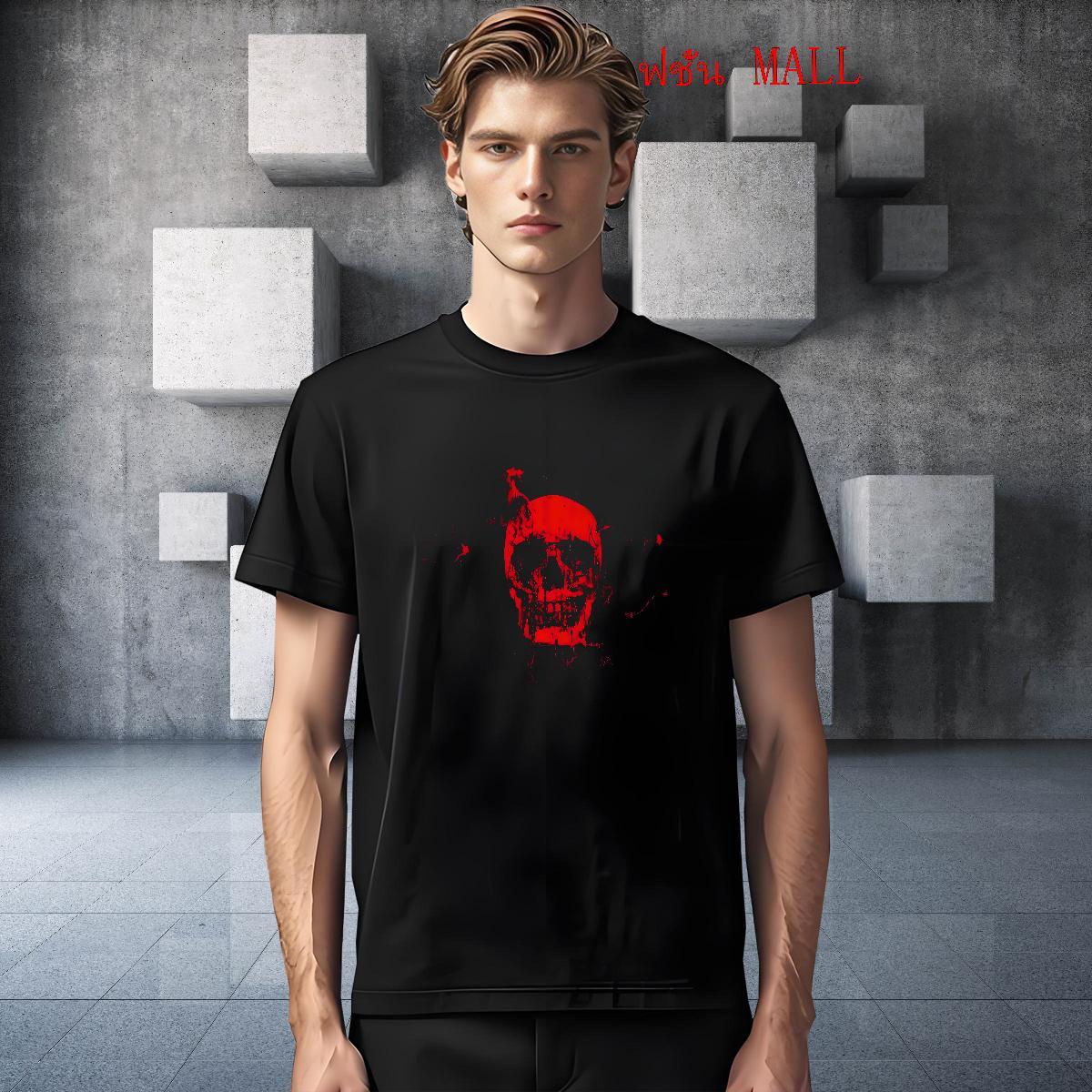 New skull Tshirts 230g Cotton Man T Shirts Custom Printing Outdoor Breathable Short Sleeve TOP Quality Tops Tees