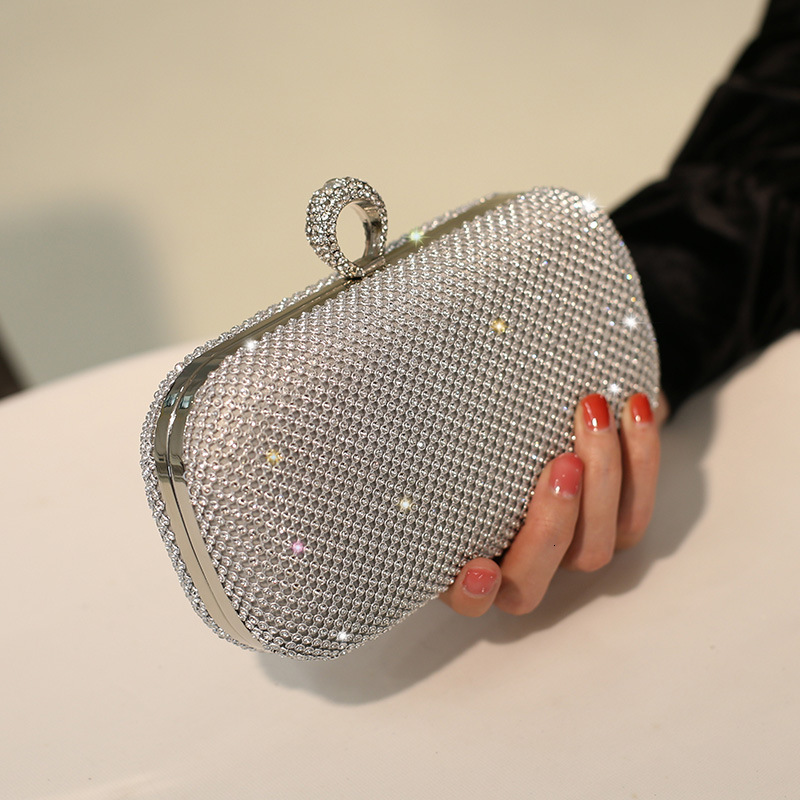 2024 New Dinner Water Diamond Celebrity Dress Evening Temperament Women's Handheld Bag