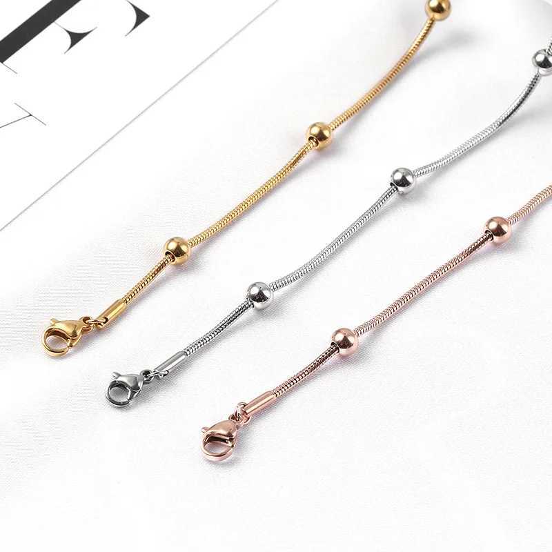 Get Lucky Snake Bone Ankle Bracelet Stainless Steel Ankle Bracelet Leg Ankle Bracelet W240815