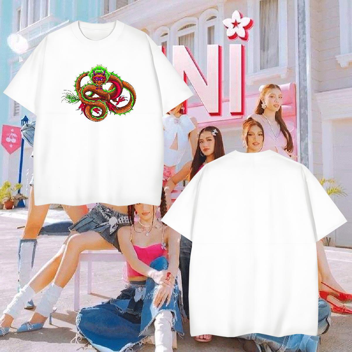 T-Shirts 230g Cotton dragon Daily Wear Crew Neck Breathable Black White Men Tops Tees Custom Loose Tshirts