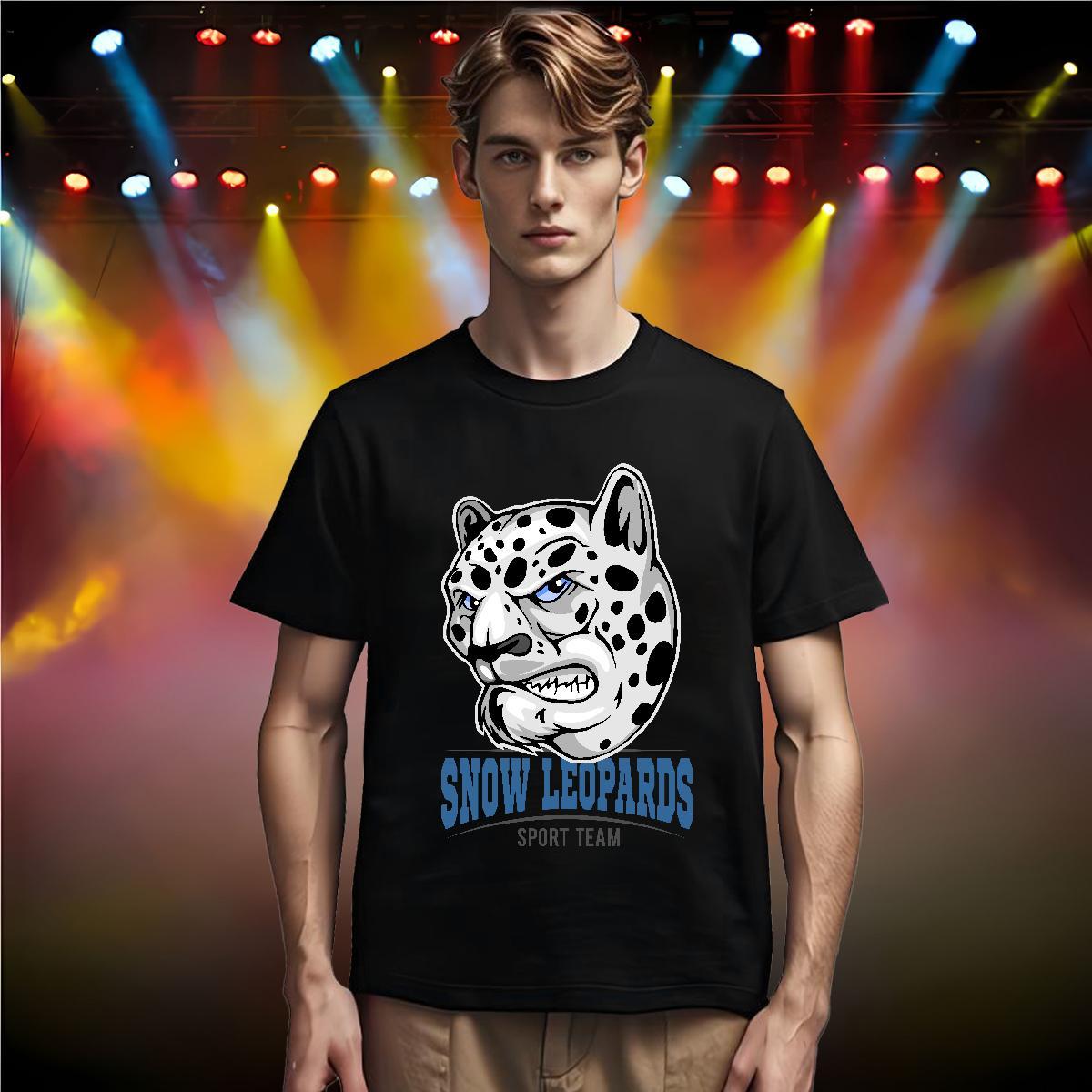 Classic Casual Tshirts leopard Street Casual 100% Cotton 230g Tops Shirt O Neck Short Sleeves TOP Quality T Shirts Men Plus Size Custom