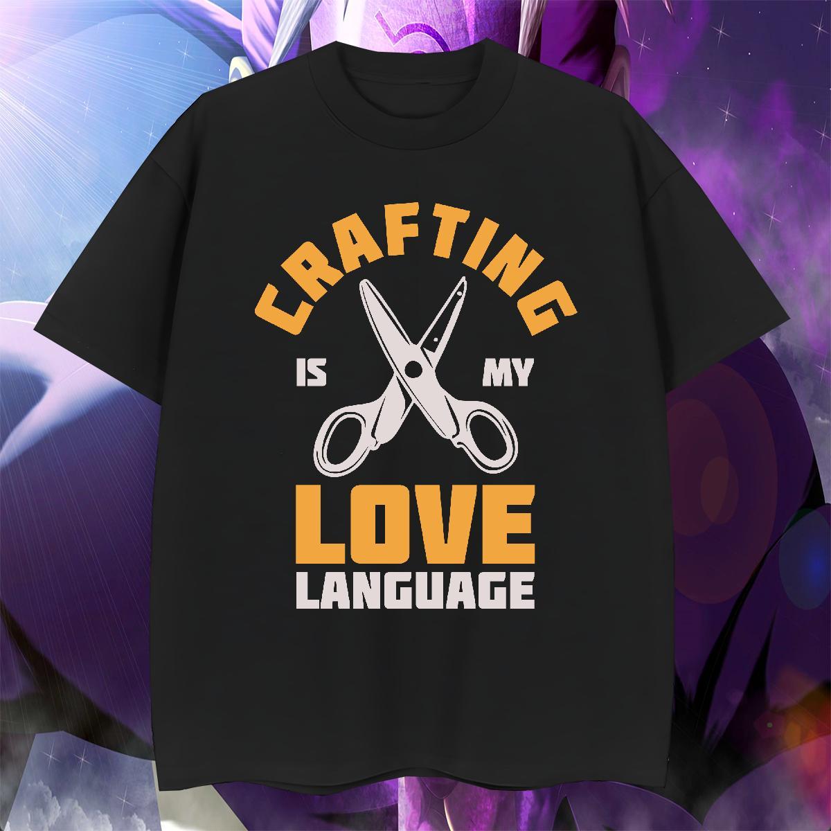 Unisex Couples T Shirts Outdoor 230g Cotton Custom Printing Breathable Soft scissors T shirt Customized Tshirts