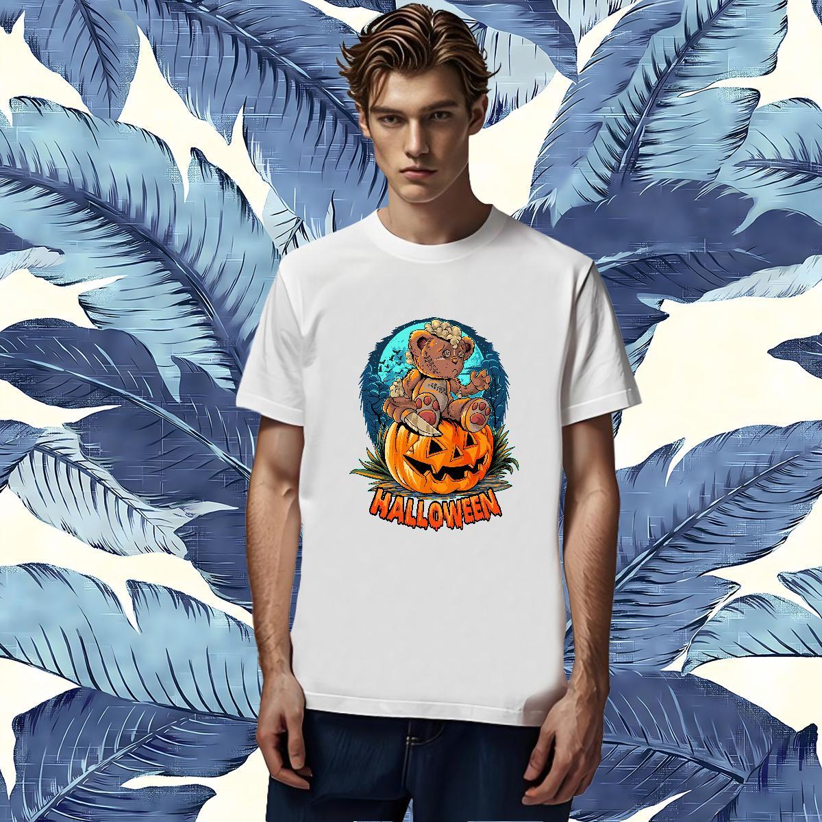 2024 Designer Couples T Shirts halloween High Street Hip Hop 230g Pure Cotton Tops Tees Breathable Short Sleeve Classic Men T Shirts Anime