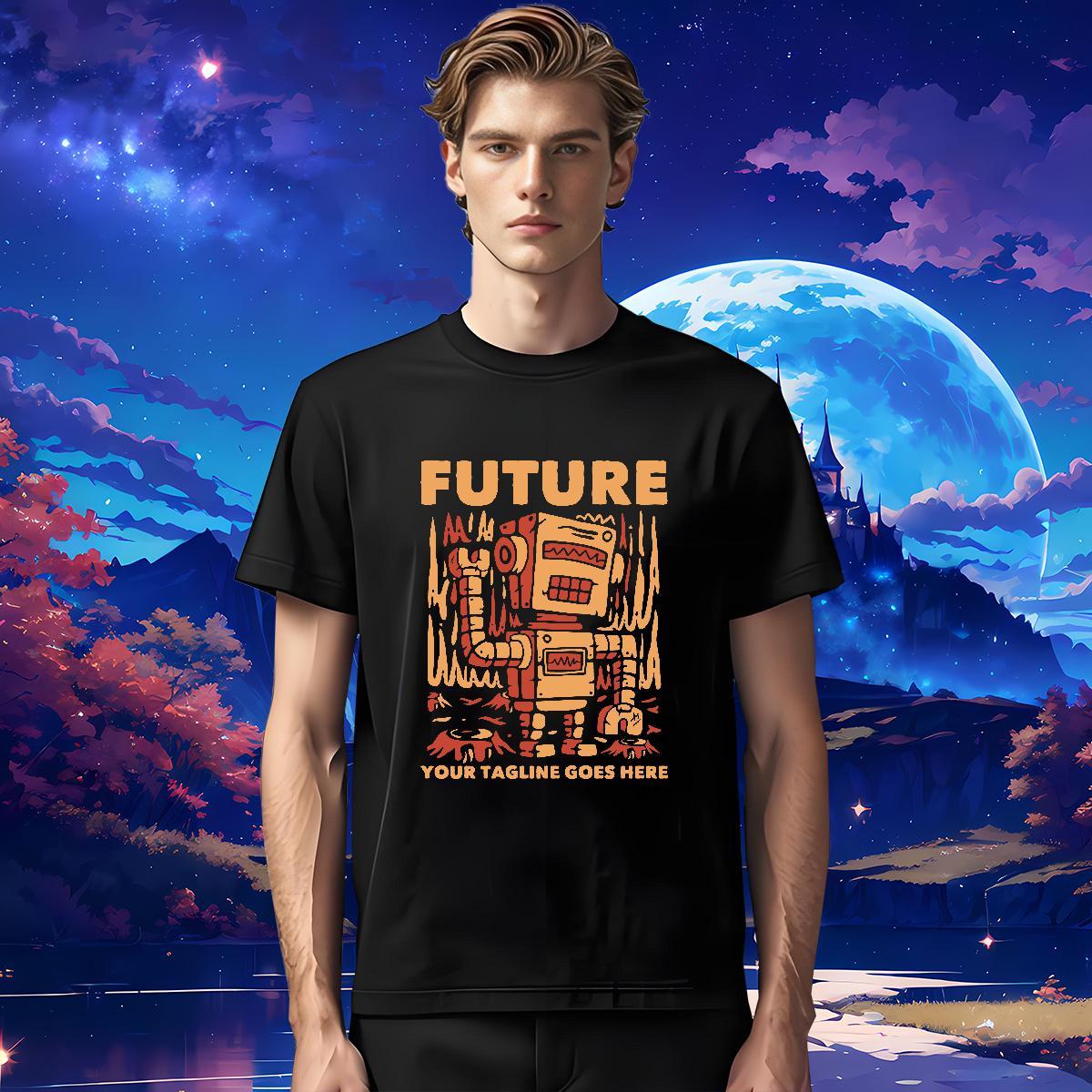 Soft letter 230g 100% Cotton Men Tees Beach Crew Neck Breathable Man T Shirts Classic Casual DIY Anime Wear