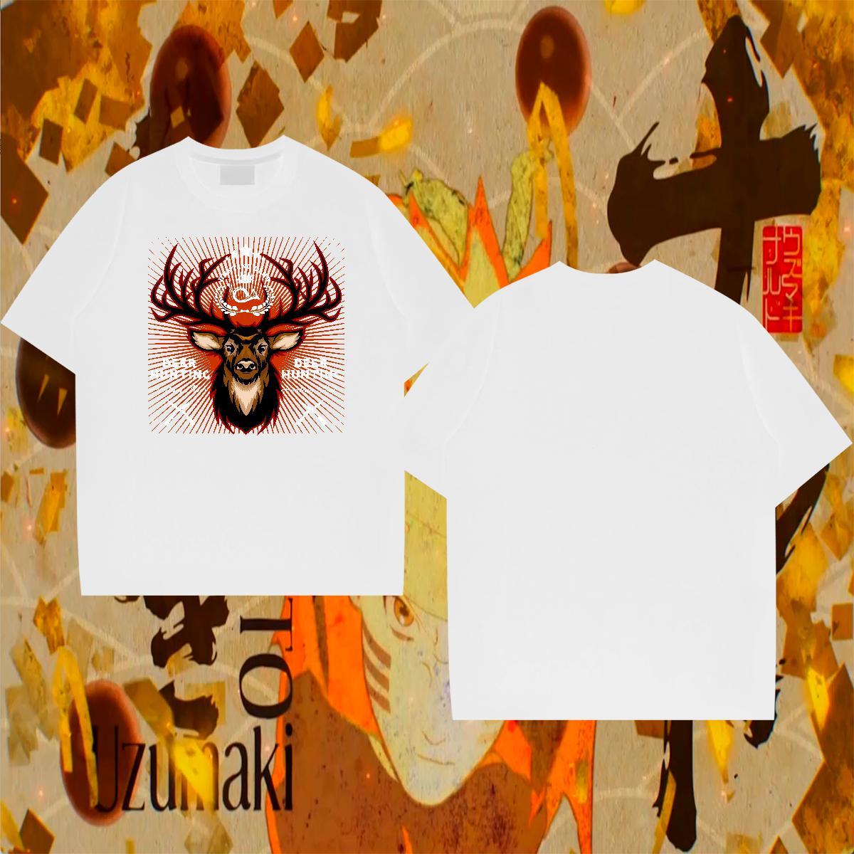 Cool Man T Shirts deer Round Neck Short Sleeve Casual Daily Wear DIY 230g 100% Cotton Men Tees Free Shipping Clothings