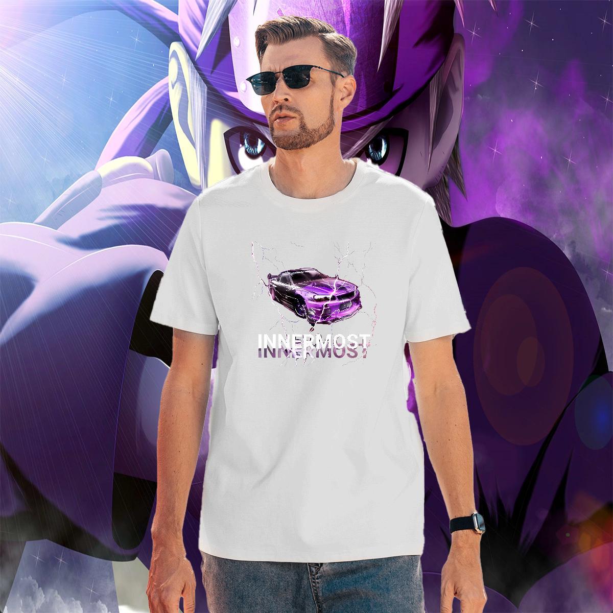 Brand Tshirts Sports Casual 230g Pure Cotton Custom Anime Crew Neck car T shirt New Arrival Tops Shirt