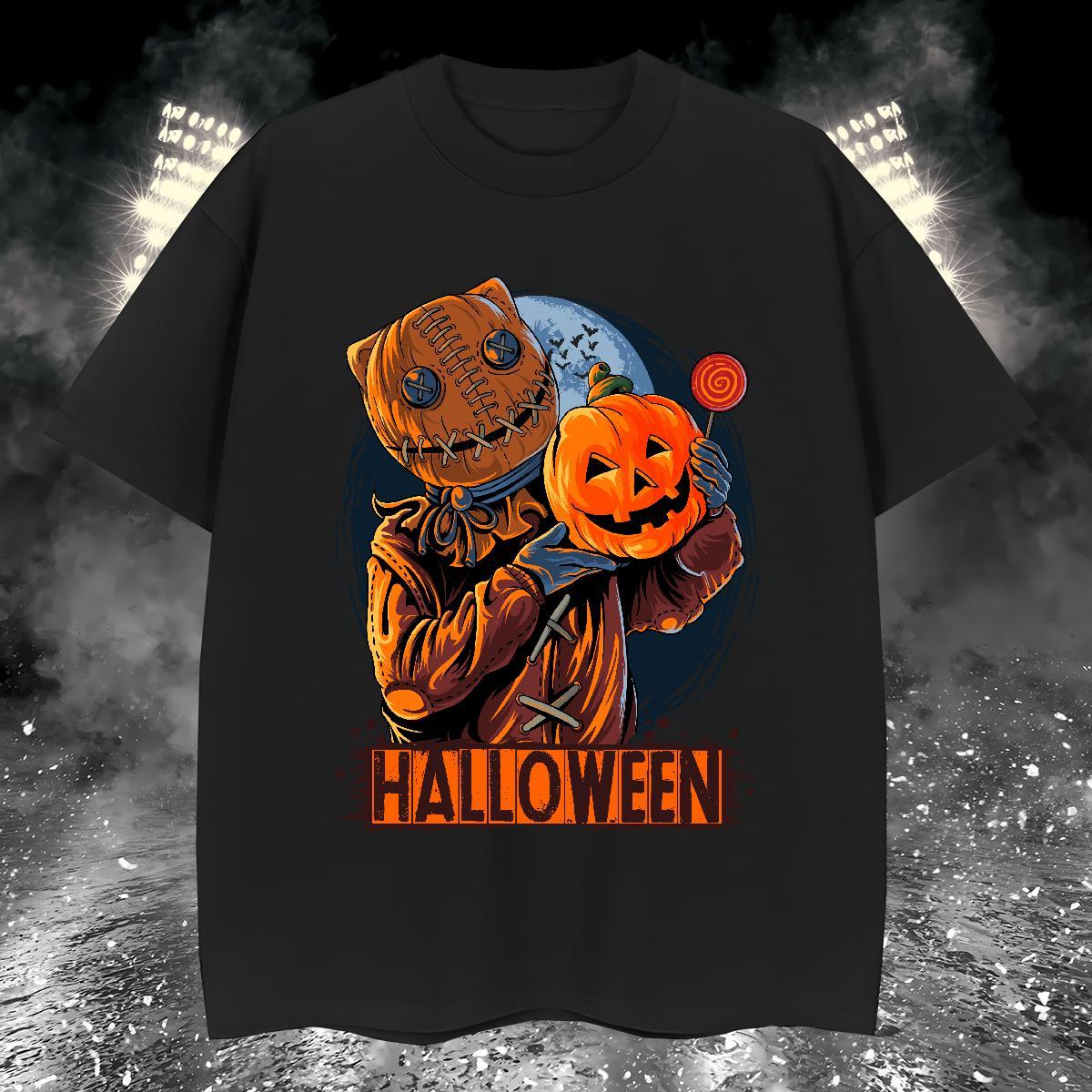 Factory Direct Men Tees pumpkin Hip Hop Street 100% Cotton 230g Tee Shirt Crew Neck Breathable Brand Mens T Shirts White Plus Size