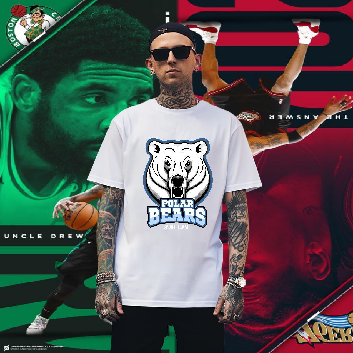 Brand T-Shirts bear Short Sleeve Soft Spring Summer Graphic 230g Cotton Men Clothes T-Shirt Custom Top Tees
