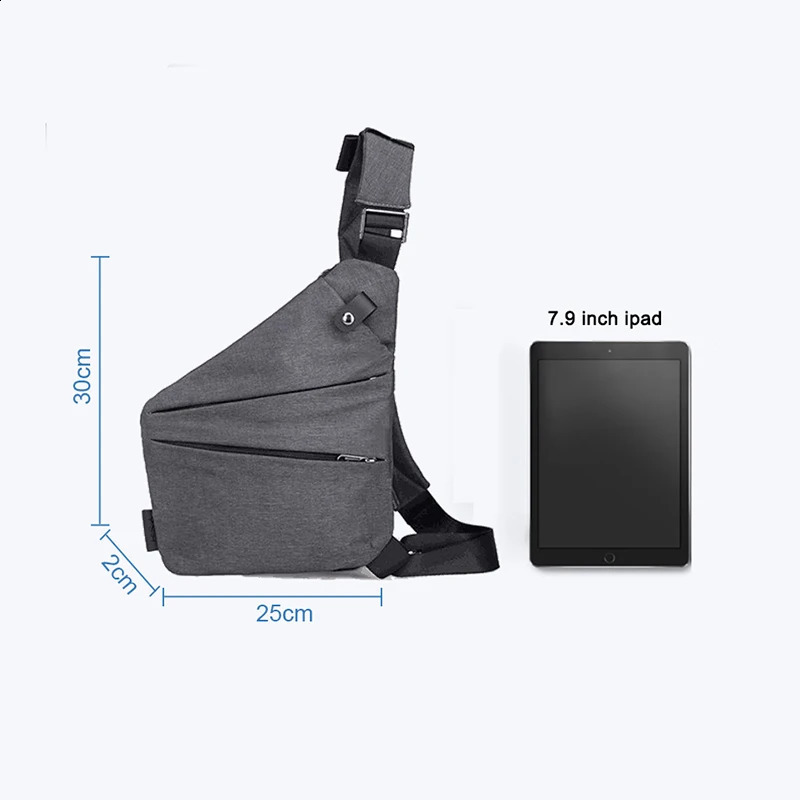 Multifunction Chest Bags Anti Theft Single Crossobdy Bags for Men Waterproof Male Cross Body Messenger Bag Fanny Pack Sac 240819