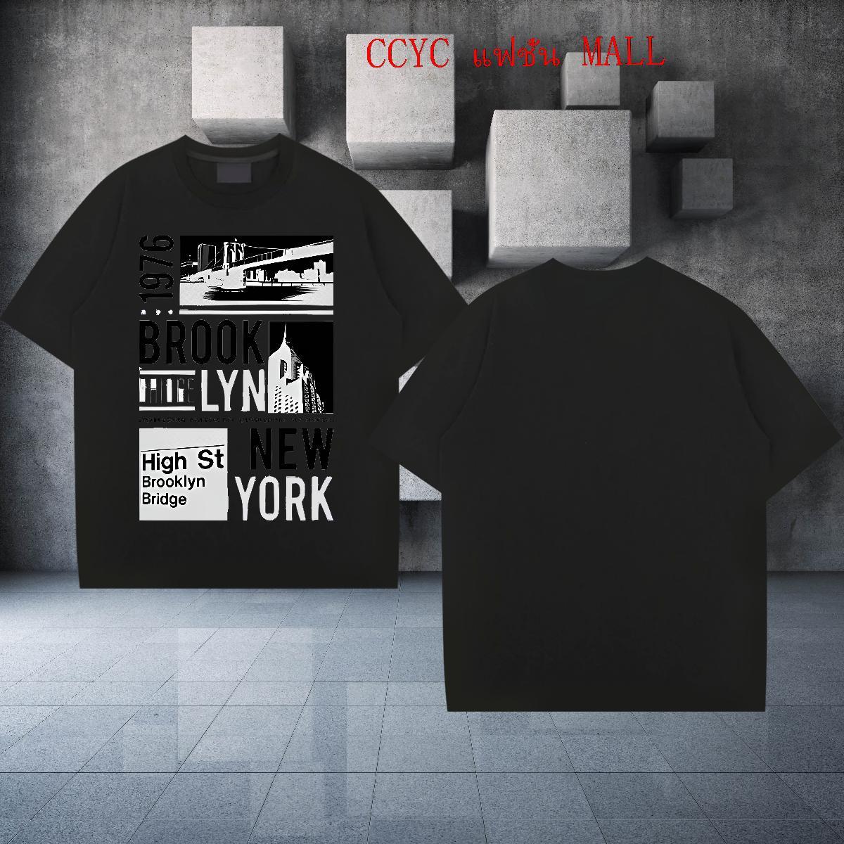 Classic New York 230g Cotton Tshirt for Man Woman Casual Breathable Short Sleeve Men T Shirts Fashion Design Custom Anime Tees Shirts