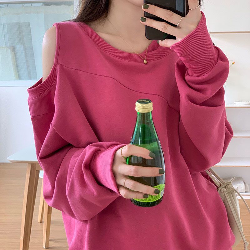 Woman T-shirt Red Sexy Clothing Loose Plain Top for Women Off Shoulder Old Simple Tshirt Stylish Original Xxl Emo Tee