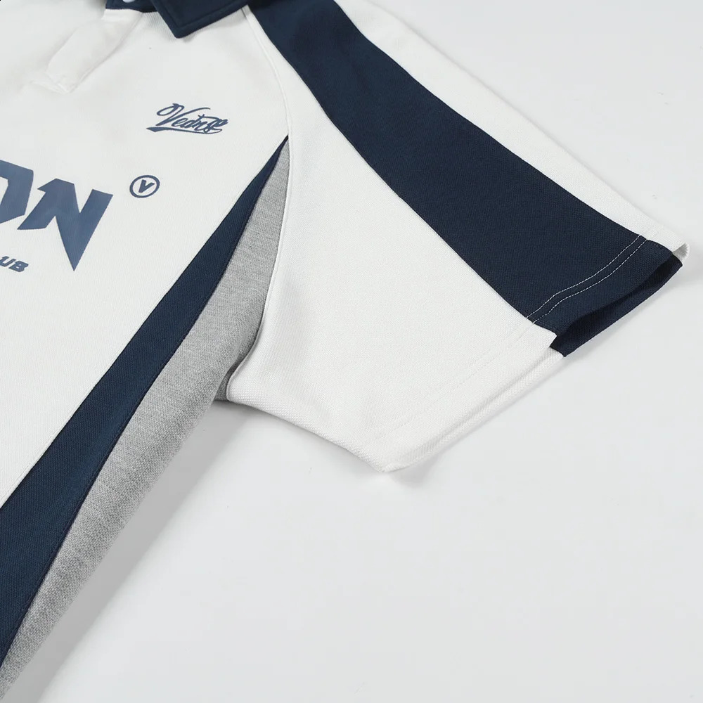 Summer Mens Casual Patchwork Polo Shirt Breathable Short Sleeves Embroidered High Quality T Shirts Mens Clothing Tops 240820