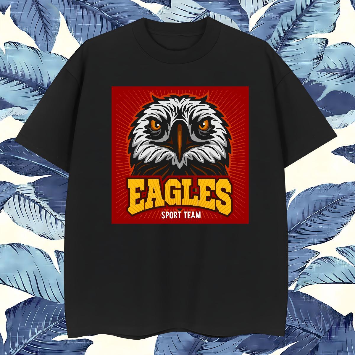 Brand T-Shirts for Men eagle O Neck Short Sleeves Sports Casual Oversized 4XL 100% Cotton 230g Tshirts Customized Clothes