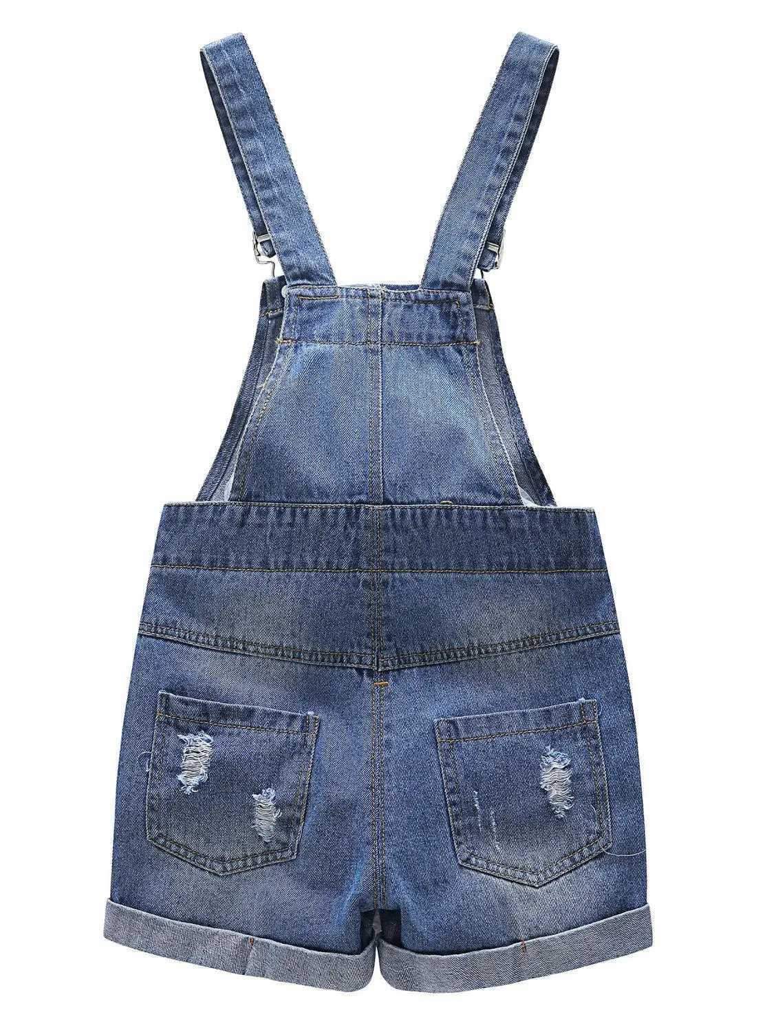Chumhey 1-4T childrens shorts summer boys and girls thin denim jeans childrens jumpsuit baby clothing baby clothing childrens shorts W240806
