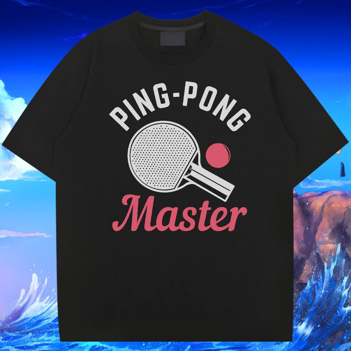 Cool Design Men Clothes T-Shirt Casual Daily Wear 100% Cotton 230g DIY Logo Oversized Breathable Crew Neck PING PONG T shirt 2024 Designer Tops