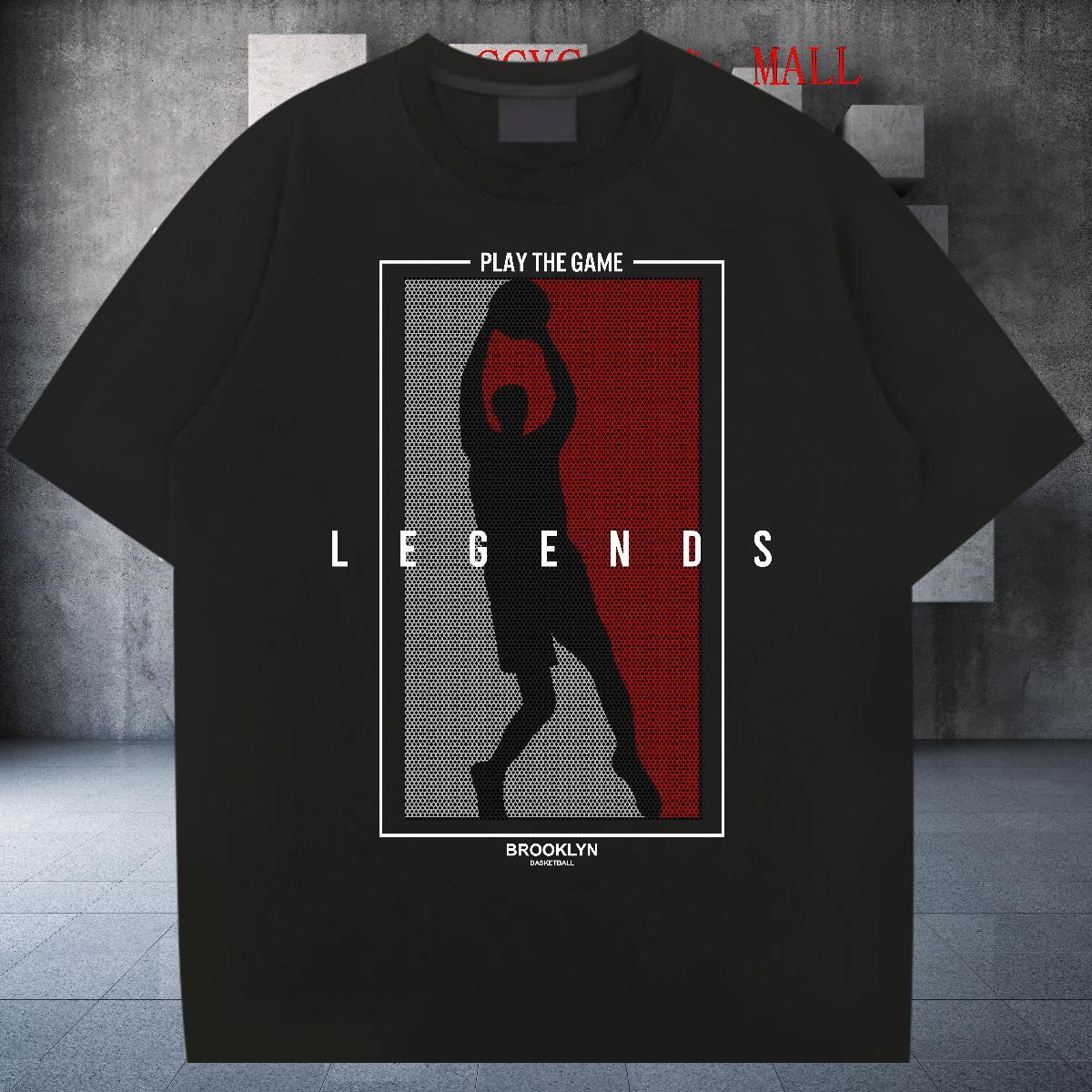 Cool Men Clothes T-Shirt Street wear Hip Hop 100% Cotton 230g Graphic Breathable basketball Men T Shirts 2024 DIY Polos