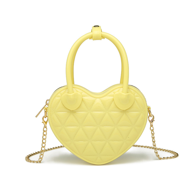 PVC Love Barbie Jelly Fashionable Versatile Banquet Bag, Stainproof and Easy to Wash, Summer Women's Diagonal Cross Bag