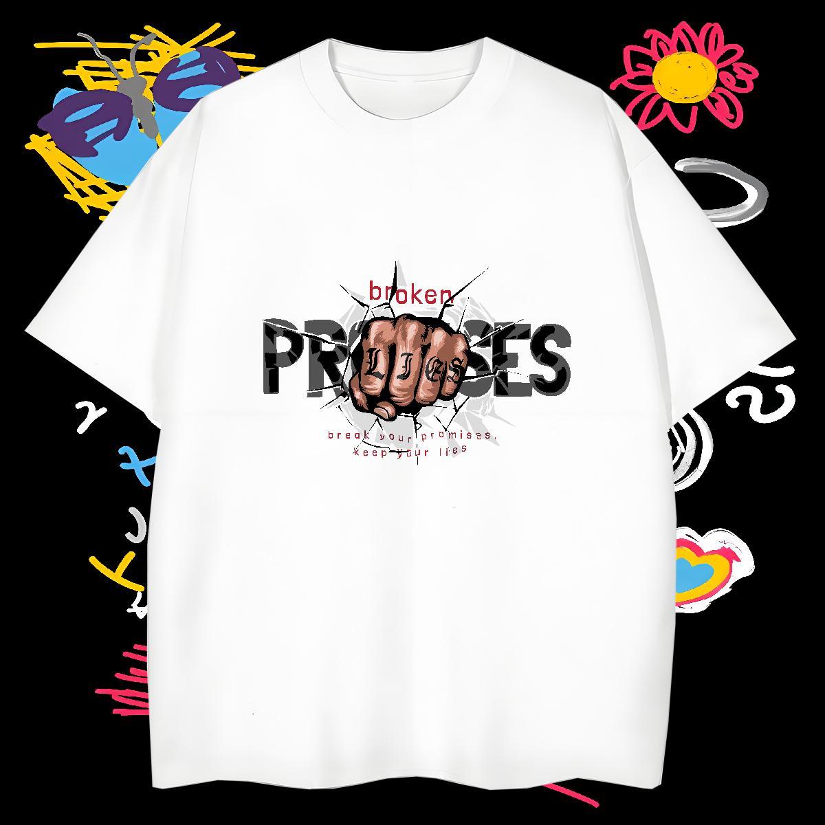 Man T Shirts 230g 100% Cotton hand- Casual O-Neck Short Sleeve Custom Printed Men Clothes T-Shirt Fashion Designer Classic Tops Tees