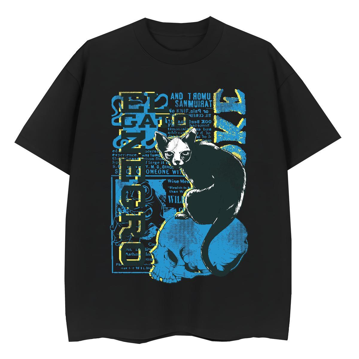 Brand Couples T Shirts Sports Street Wear Crew Neck Breathable Clothings Lady 230g Cotton letter Cartoon Anime T Shirt For Woman