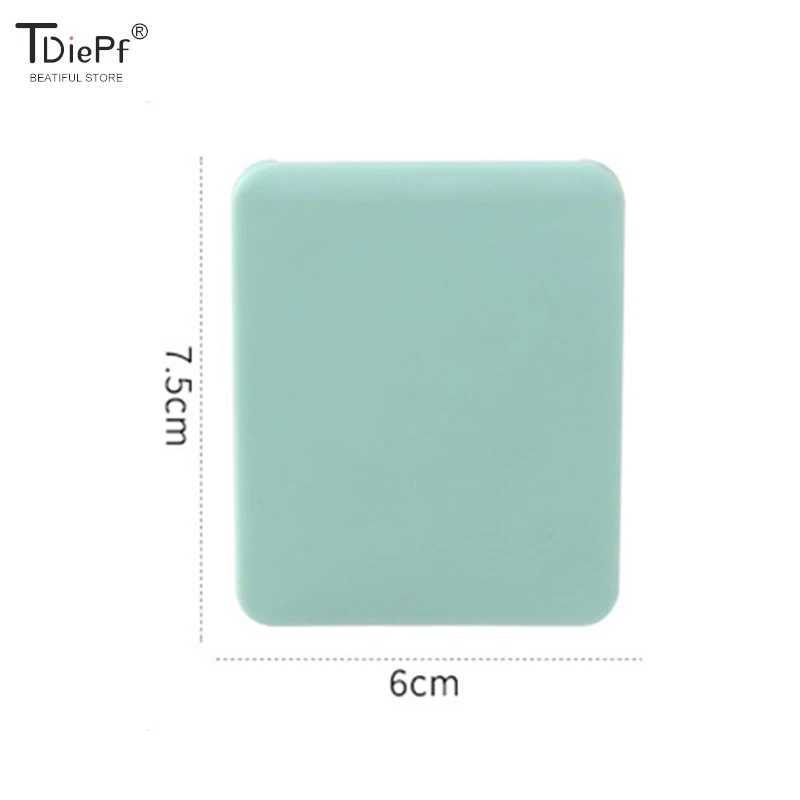 1PC Plastic Folding Mirror Pocket Mini Portable Makeup Mirrors Travel Hand Small Mirror Vanity Foldable Compact Cosmetics Tools Y240819