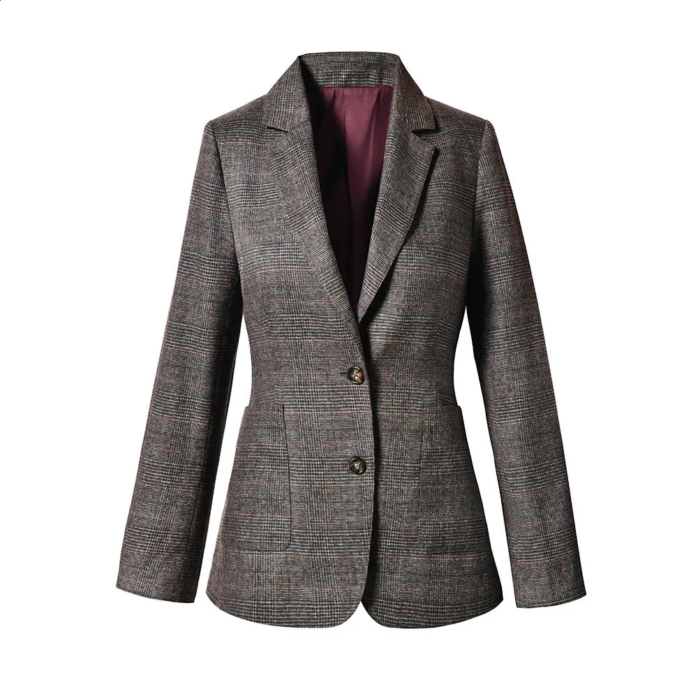 autumn and winter womens long sleeved sportswear jacket fashionable slim fit single chest office 240819
