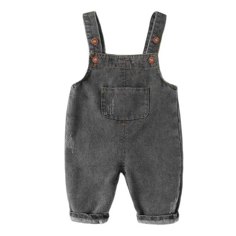 Spring and autumn baby jackets jeans dresses newborn childrens denim tops toddler/baby boys and girls bib pants 0-5Y W241227