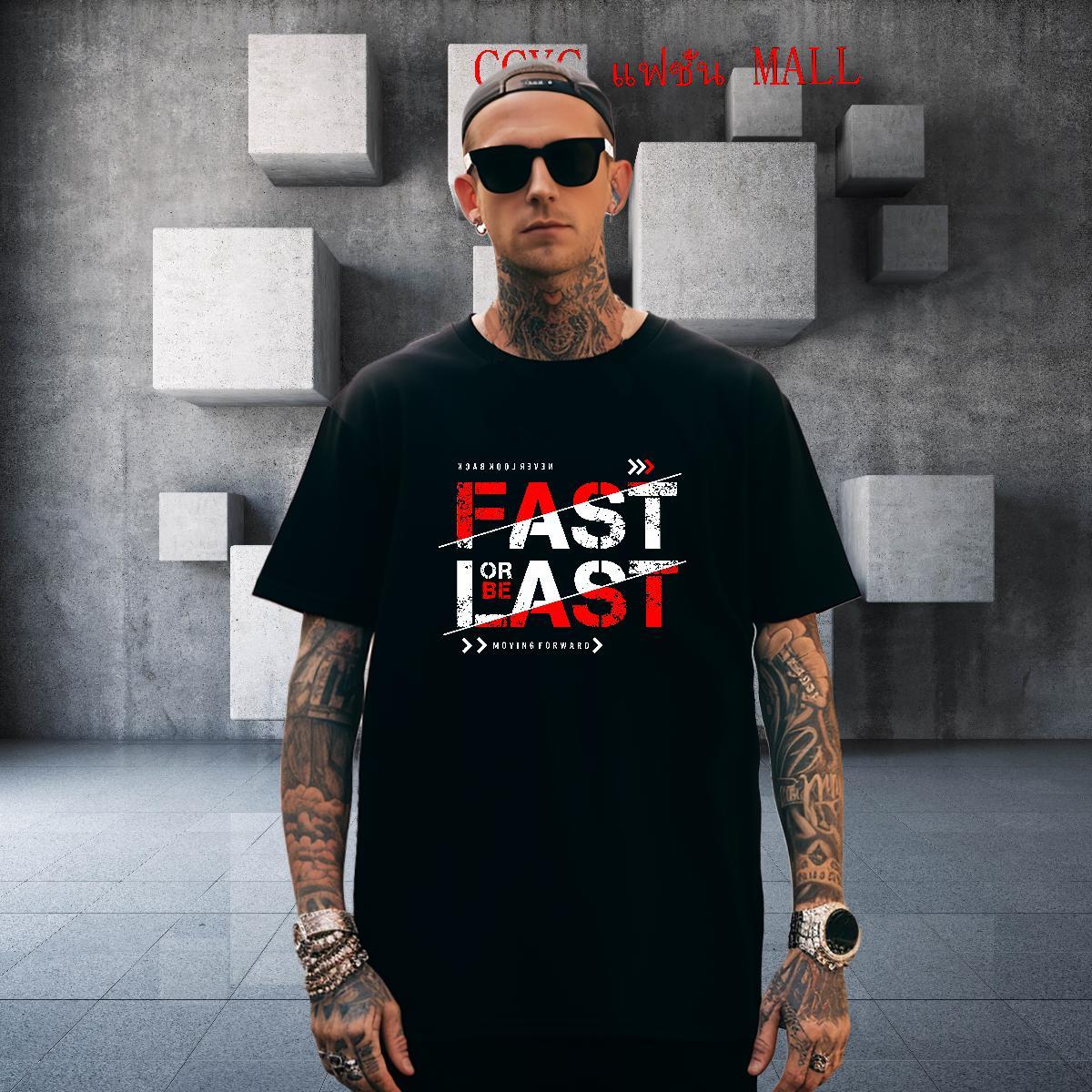 Loose Fit fast T Shirt For Man Spring Summer Men Clothes T-Shirt 100% Cotton 230g Custom Breathable Short Sleeve Anime Print Tops