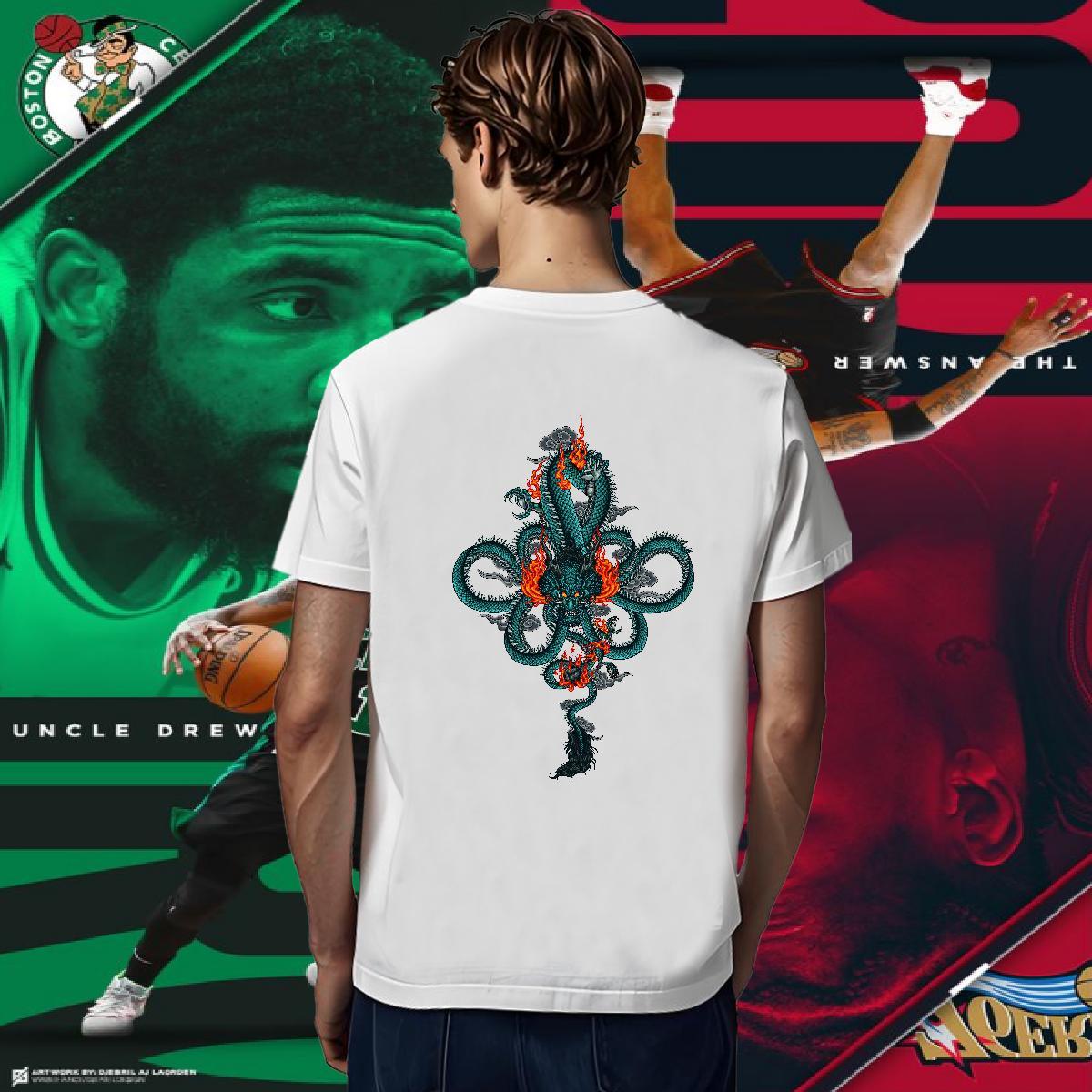 T-Shirts 230g 100% Cotton dragon Sport Crew Neck Custom Printing Men Tops Tees 2024 Unisex Tops Shirt