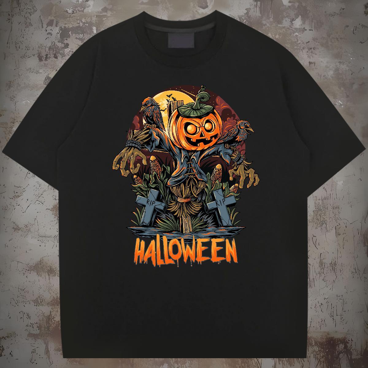 TOP Quality T shirt pumpkin Breathable Soft Sport Oversized 4XL 230g Pure Cotton Men Clothes T-Shirt 2024 Designer Polos