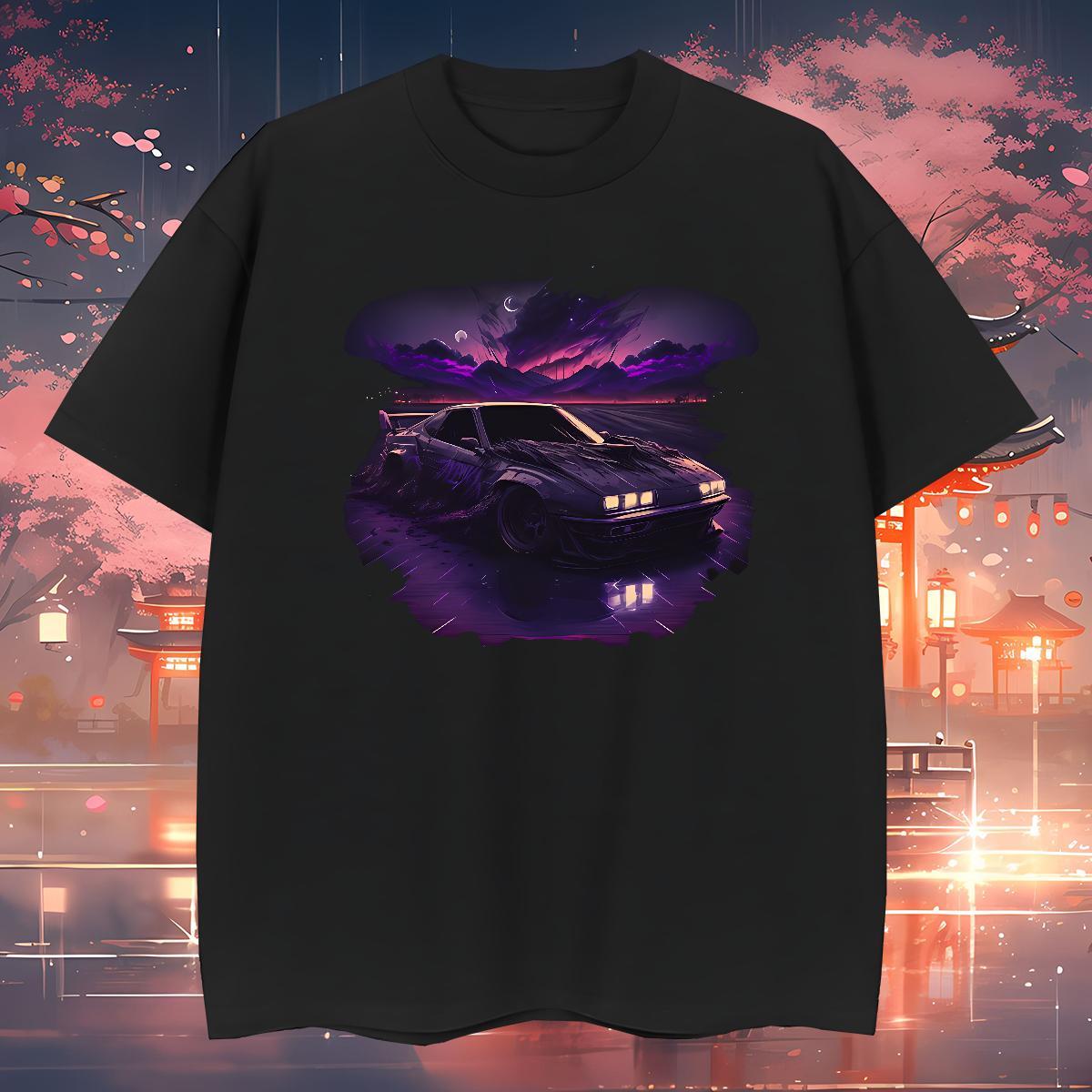 TOP Quality car Man T Shirts Spring Summer Men Tees 230g 100% Cotton Fashion Design Crew Neck Breathable Cartoon Printing L-4XL Tops