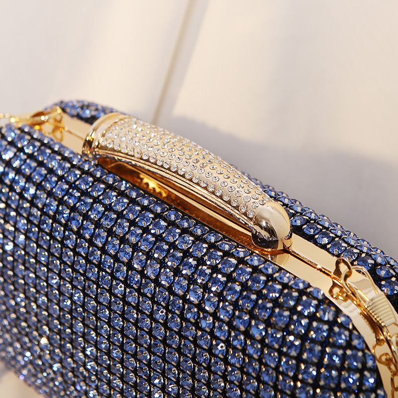 2024 New Embedding Dinner Celebrity Style Banquet Dress Handmade King Diamond Sparkling Handheld Bag