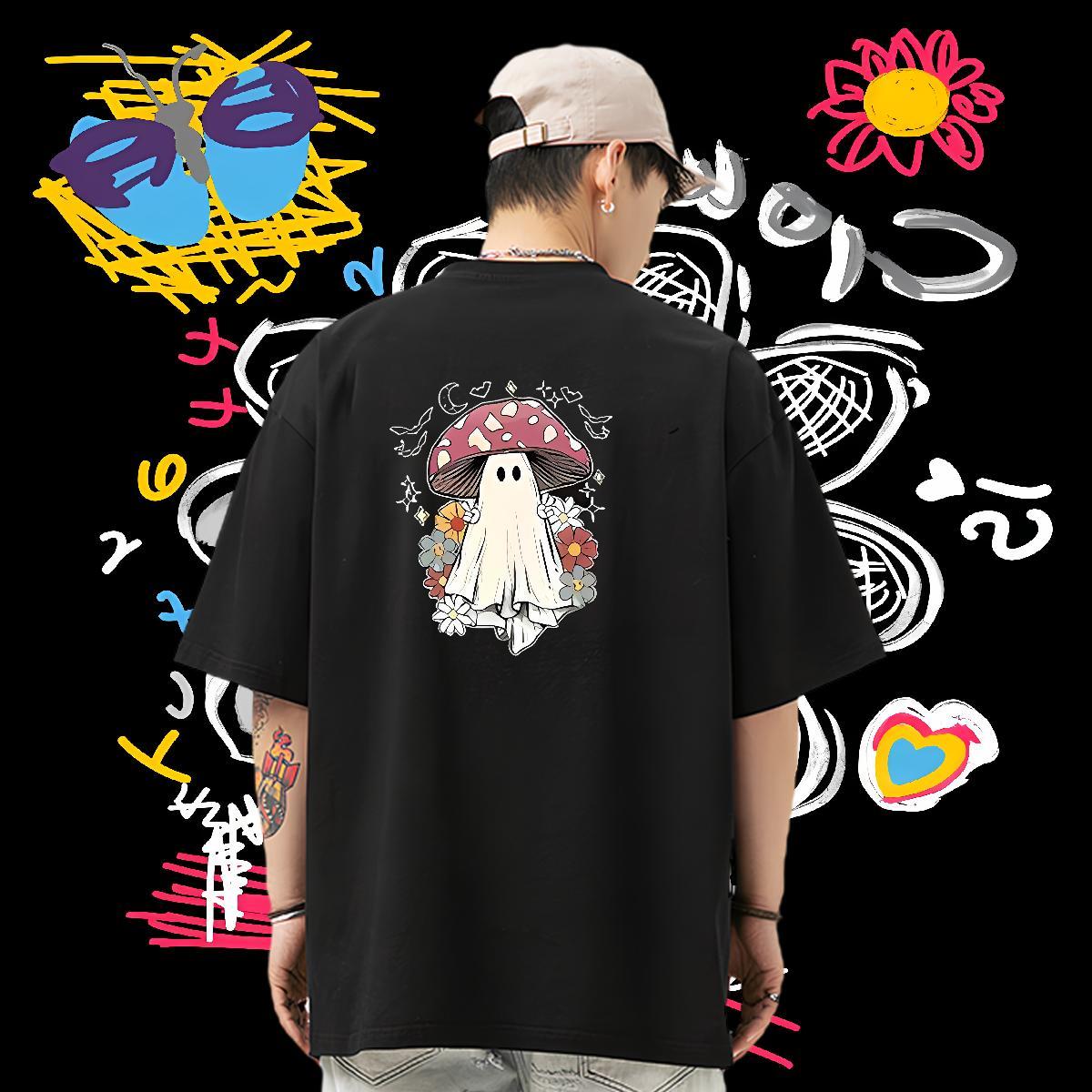 Custom Tshirt for Man Woman monster Hip Hop 100% Cotton 230g Clothes Crew Neck Breathable Designer T shirt Custom Cartoon