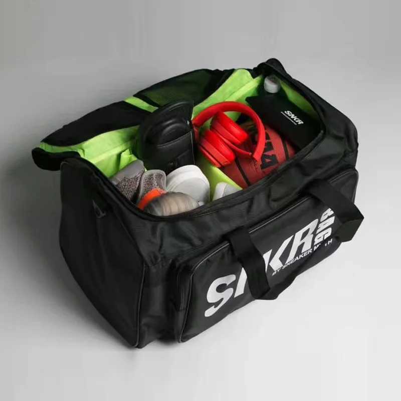 Large Multiple Compartment Sport Training Gym Bags Men Sneaker Gym Bag Shoes Packing Cube Organizer Waterproof Shoulder Bag SNKR CL240820