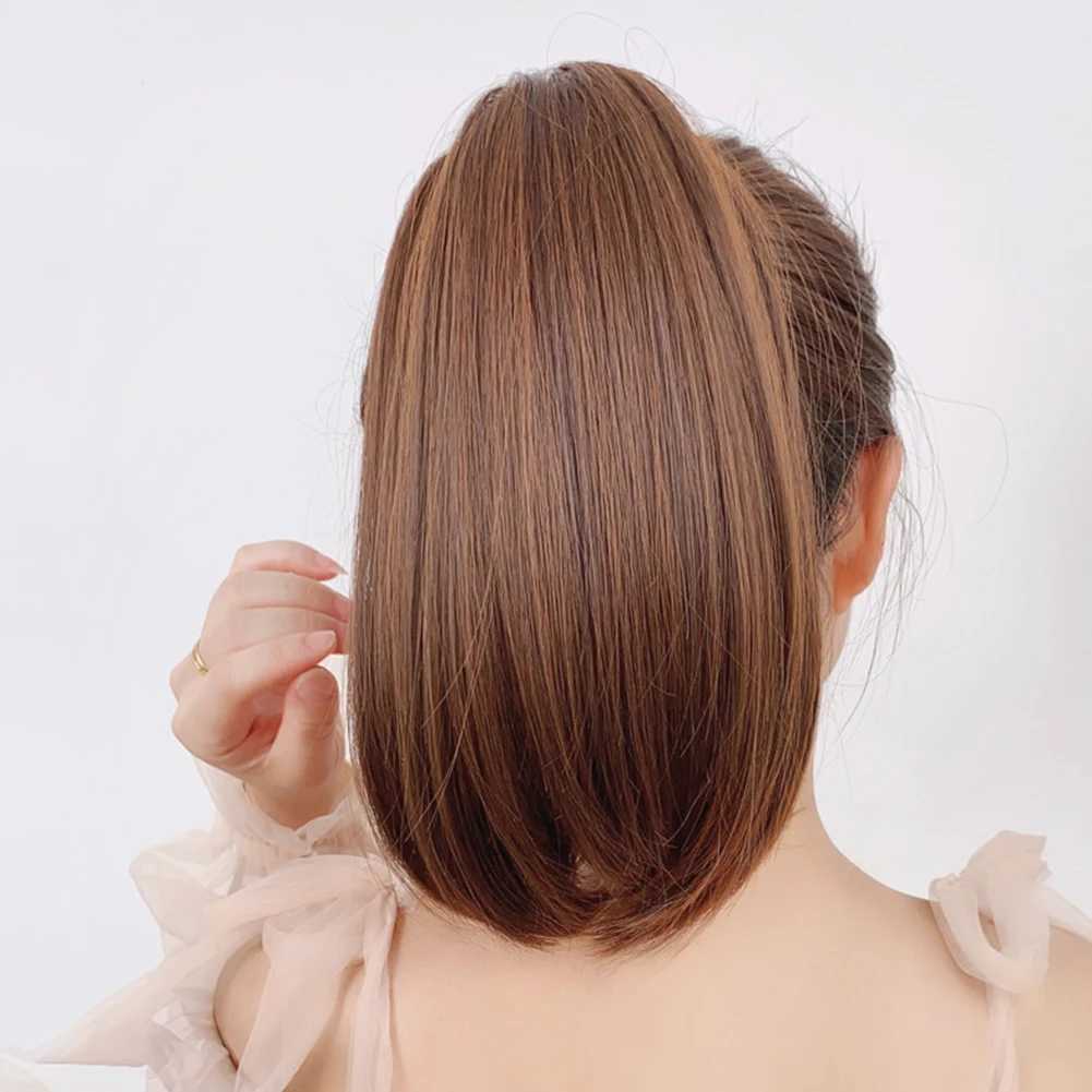Womens high ponytail wig with clip stylish and charming DIY styling wig perfect for female role-playing themed parties W240817