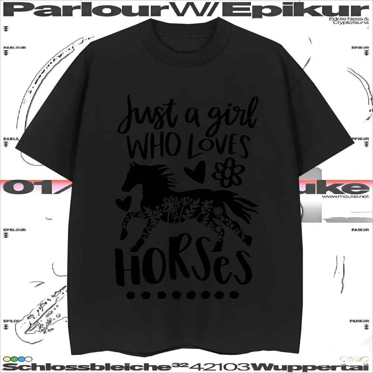 Soft T Shirts Men horse Breathable Soft High Street Hip Hop Cartoon Print 230g 100% Cotton Men Tshirts DIY Tee Shirt