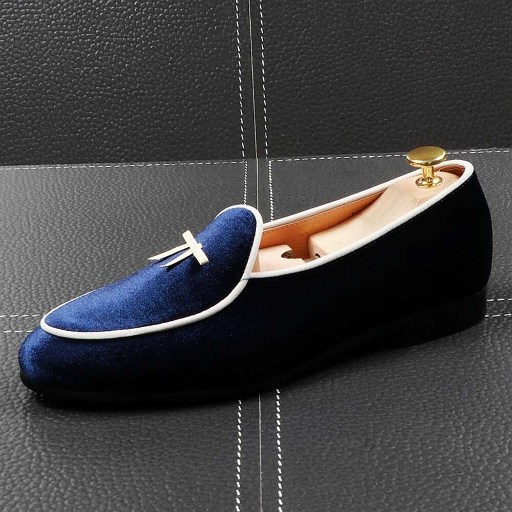 Cuddlyiipanda Fashion Men Suede Leather Male Dress Wedding Classic Business Party Office Loafers Men's Flats Driving Shoes