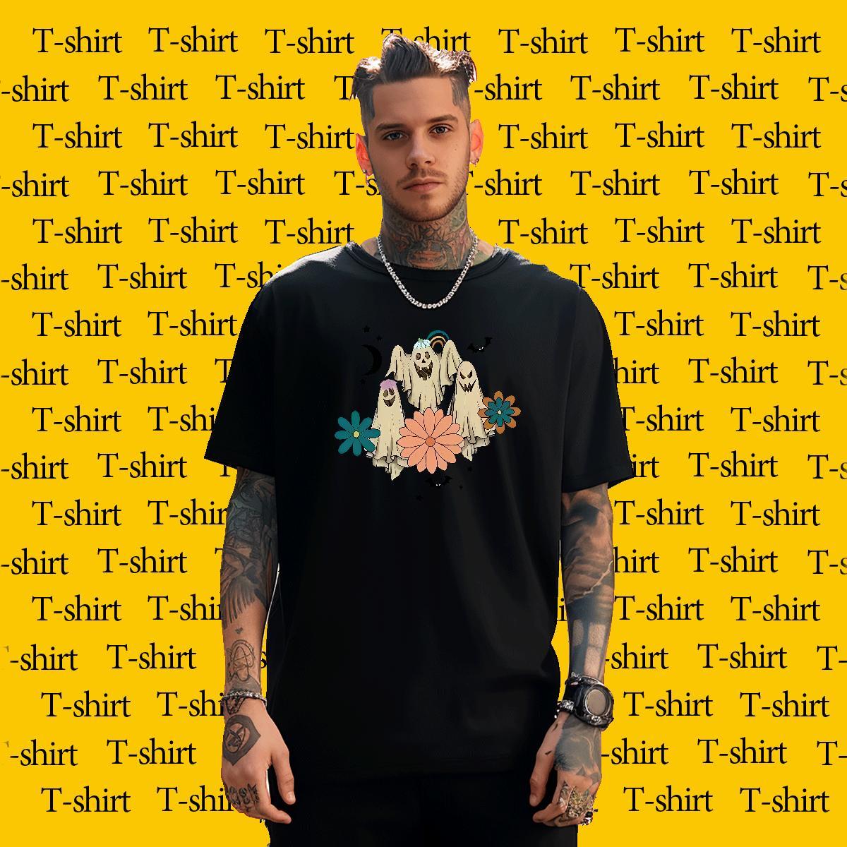 Fashion Design demon Tshirt for Man Woman 230g 100% Cotton T shirt Anime Print Street Wear Breathable Crew Neck High Quality Tee Shirt